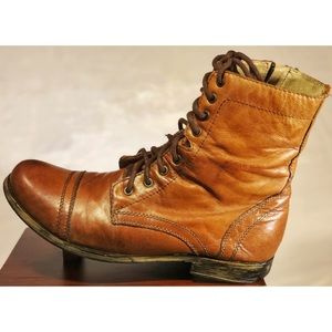 Steve Madden Leather Troopah High-top Combat Boot
